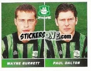 Cromo Wayne Burnett / Paul Dalton - Football League 95 - Panini