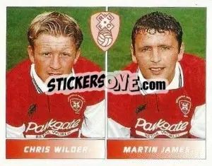 Cromo Chris Wilder / Martin James - Football League 95 - Panini