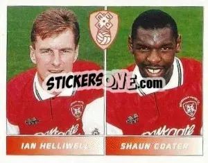 Sticker Ian Helliwell - Shaun Goater - Football League 95 - Panini