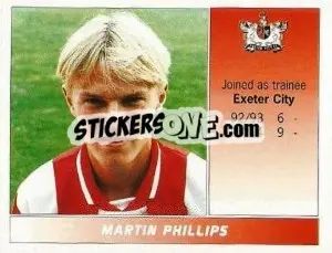 Figurina Martin Phillips - Football League 95 - Panini