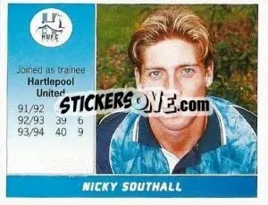 Figurina Nicky Southall - Football League 95 - Panini