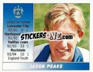 Figurina Jason Peake - Football League 95 - Panini