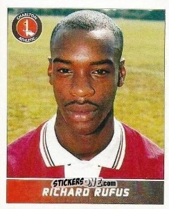 Cromo Richard Rufus - Football League 96 - Panini