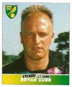 Sticker Bryan Gunn - Football League 96 n. 156 - Panini