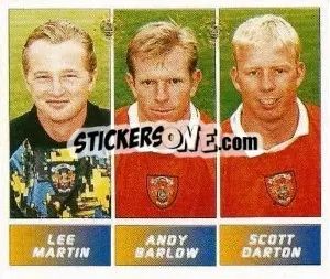 Cromo Lee Martin / Andy Barlow / Scott Darton - Football League 96 - Panini