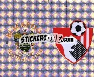 Cromo Badge (Blackpool - AFC Bournemouth )