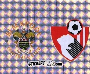 Sticker Badge (Blackpool - AFC Bournemouth ) - Football League 96 n. 340 - Panini