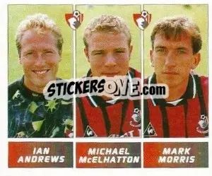 Sticker Ian Andrews - Michael McElhatton - Mark Morris - Football League 96 - Panini
