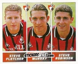 Cromo Steve Fletcher / Robert Murray / Steve Robinson - Football League 96 - Panini