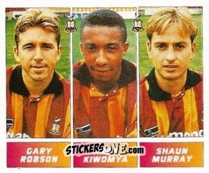 Sticker Gary Robson / Andy Kiwomya / Shaun Murray - Football League 96 n. 348 - Panini