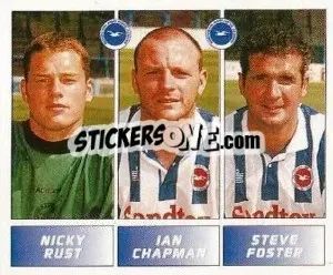 Cromo Nicky Rust / Ian Chapman / Steve Foster - Football League 96 - Panini