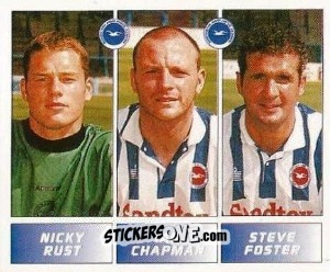 Sticker Nicky Rust / Ian Chapman / Steve Foster - Football League 96 n. 355 - Panini