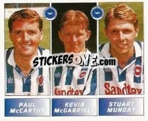 Cromo Paul McCarthy / Kevin McGarrigle / Stuart Munday - Football League 96 - Panini