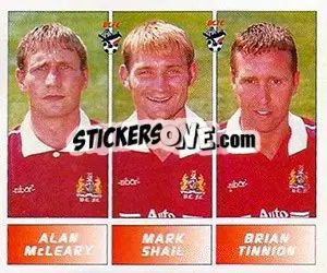 Cromo Alan McLeary / Mark Shail / Brian Tinnion - Football League 96 - Panini