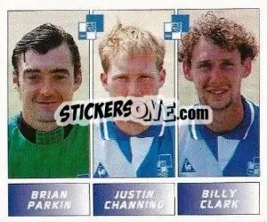 Cromo Brian Parkin / Justin Channing / Billy Clark - Football League 96 - Panini
