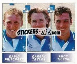 Cromo David Pritchard / Gareth Taylor / Andy Tillson - Football League 96 - Panini