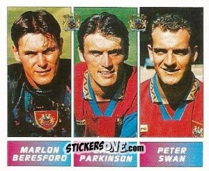 Sticker Marlon Beresford / Gary Parkinson / Peter Swan - Football League 96 n. 369 - Panini