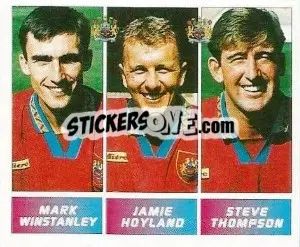 Cromo Mark Winstanley / Jamie Hoyland / Steve Thompson - Football League 96 - Panini
