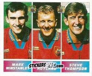 Sticker Mark Winstanley / Jamie Hoyland / Steve Thompson - Football League 96 n. 370 - Panini