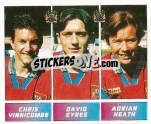 Cromo Chris Vinnicombe / David Eyres / Adrian Heath - Football League 96 - Panini