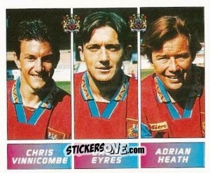 Sticker Chris Vinnicombe / David Eyres / Adrian Heath - Football League 96 n. 371 - Panini