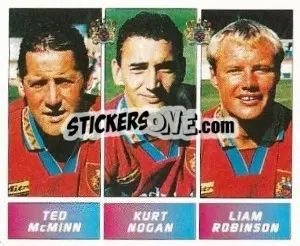 Cromo Ted McMinn / Kurt Nogan / Liam Robinson - Football League 96 - Panini