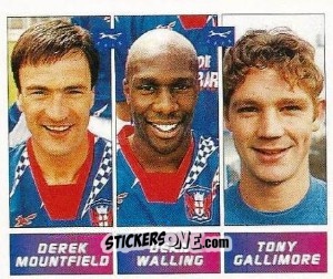Cromo Derek Mountfield / Dean Walling / Tony Gallimore - Football League 96 n. 374 - Panini