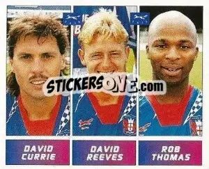 Sticker David Currie / David Reeves / Rob Thomas - Football League 96 - Panini