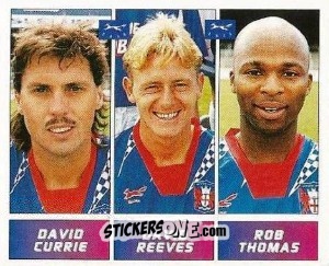 Sticker David Currie / David Reeves / Rob Thomas - Football League 96 n. 377 - Panini