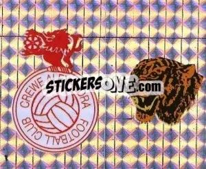 Sticker Badge (Crewe Alexandra - Hull City ) - Football League 96 - Panini
