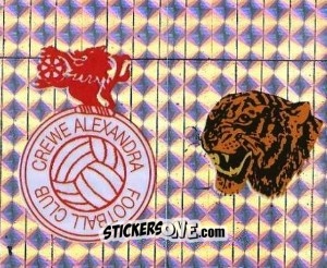 Cromo Badge (Crewe Alexandra - Hull City ) - Football League 96 - Panini