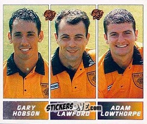 Sticker Gary Hobson / Craig Lawford / Adam Lowthorpe - Football League 96 - Panini