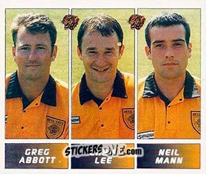 Cromo Greg Abbott / Chris Lee / Neil Mann - Football League 96 - Panini