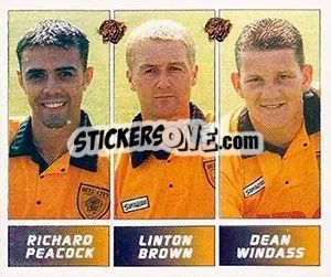 Sticker Richard Peacock / Linton Brown / Dean Windass - Football League 96 - Panini
