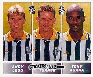 Sticker Andy Legg / Phil Turner / Tony Agana - Football League 96 - Panini