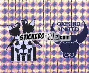 Cromo Badge (Notts County - Oxford United ) - Football League 96 - Panini