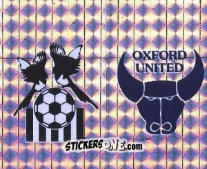 Cromo Badge (Notts County - Oxford United ) - Football League 96 - Panini