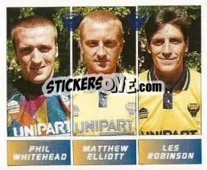 Cromo Phil Whitehead / Matthew Elliott / Les Robinson - Football League 96 - Panini