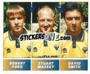 Sticker Robert Ford / Stuart Massey / David Smith - Football League 96 - Panini