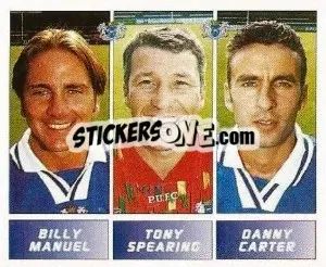 Sticker Billy Manuel / Tony Spearing / Danny Carter - Football League 96 - Panini