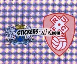 Cromo Badge (Peterborough United - Rotherham United ) - Football League 96 - Panini