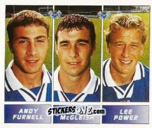 Figurina Andy Furnell / Scott McGleish / Lee Power - Football League 96 n. 404 - Panini
