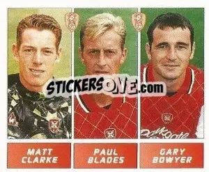 Sticker Matt Clarke / Paul Blades / Gary Bowyer - Football League 96 - Panini