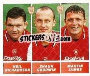 Cromo Neil Richardson / Shaun Goodwin / Martin James - Football League 96 - Panini