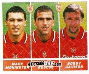 Cromo Mark Monington / Andrew Roscoe / Bobby Davison - Football League 96 n. 407 - Panini