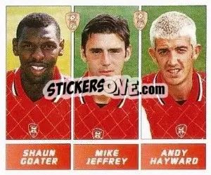 Sticker Shaun Goater / Mike Jeffrey / Andy Hayward - Football League 96 - Panini