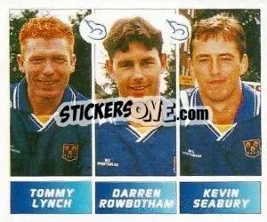 Figurina Tommy Lynch / Darren Rowbotham / Kevin Seabury - Football League 96 - Panini