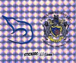 Sticker Badge (Shrewsbury Town - Stockport County ) - Football League 96 n. 412 - Panini