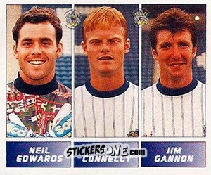 Figurina Neil Edwards / Sean Connelly / Jim Gannon - Football League 96 n. 414 - Panini