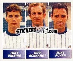 Cromo Tonny Dinning / Jeff Eckhardt / Mike Flynn - Football League 96 - Panini